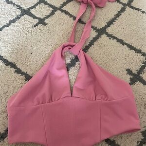 Pink Halter Top